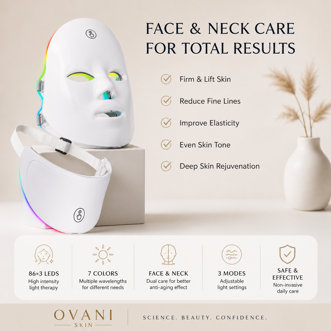 Ovani LED Light Therapy Mask