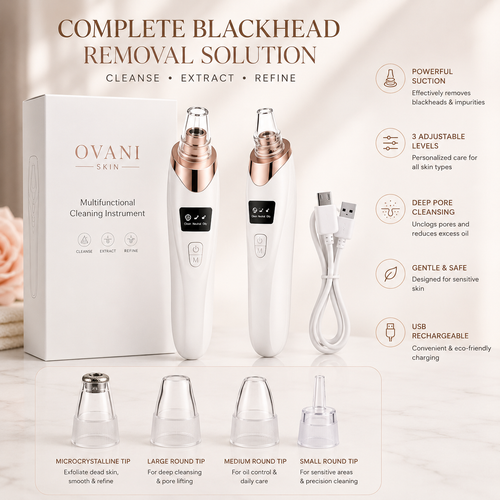 Ovani Blackhead Remover Vacuum Kit